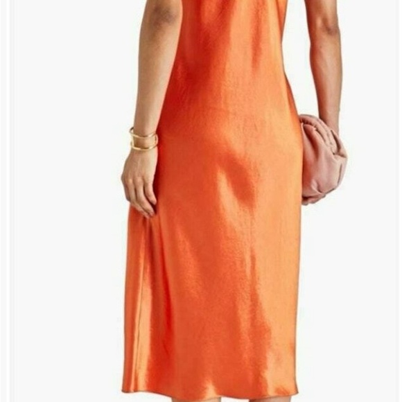 Vince. Satin Slip Dress in Burnt Orange size Small - Picture 2 of 9
